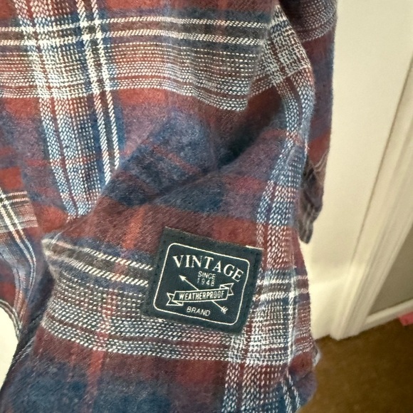 Weatherproof Vintage Men's Cotton blend Long Sleeve Flannel Plaid Shirt Size XXL - Picture 5 of 10